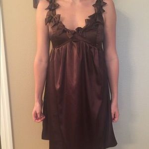 Brown Cocktail Dress